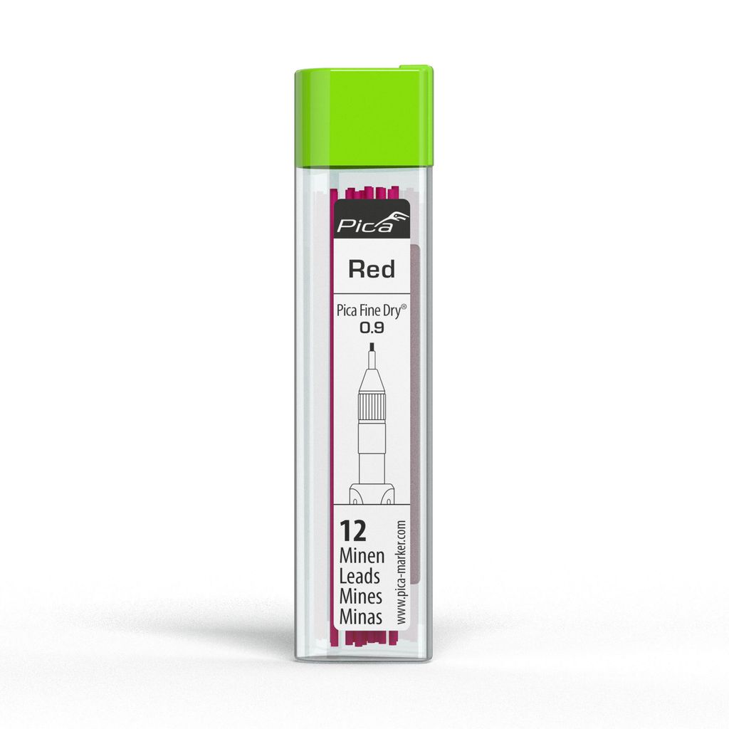 Pica-Marker 7031, Rot, 0,9 mm, 12 Stück(e), 0,9 mm, 60 mm Produktbild 