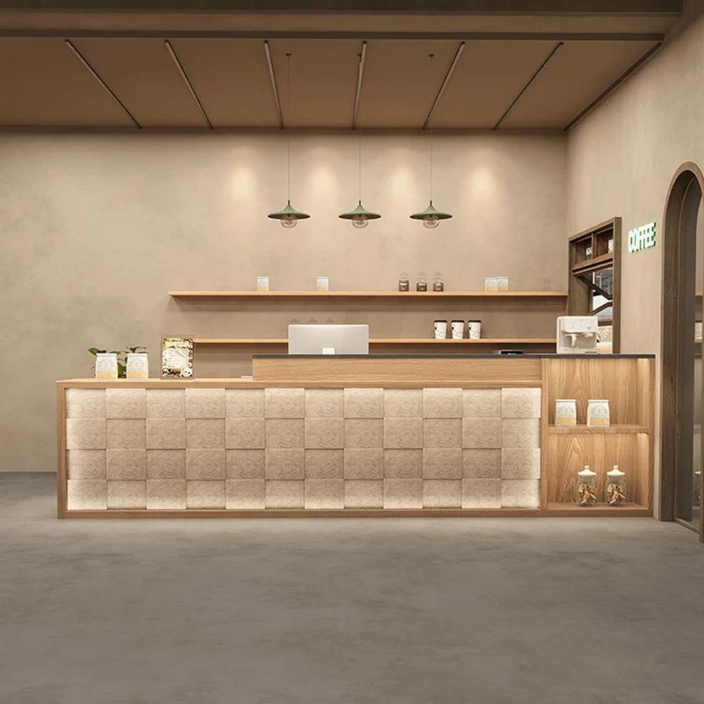 Empfangstheke, Theke, Kaffeetheke, versetzte Ziegeloptik, Produktbild 