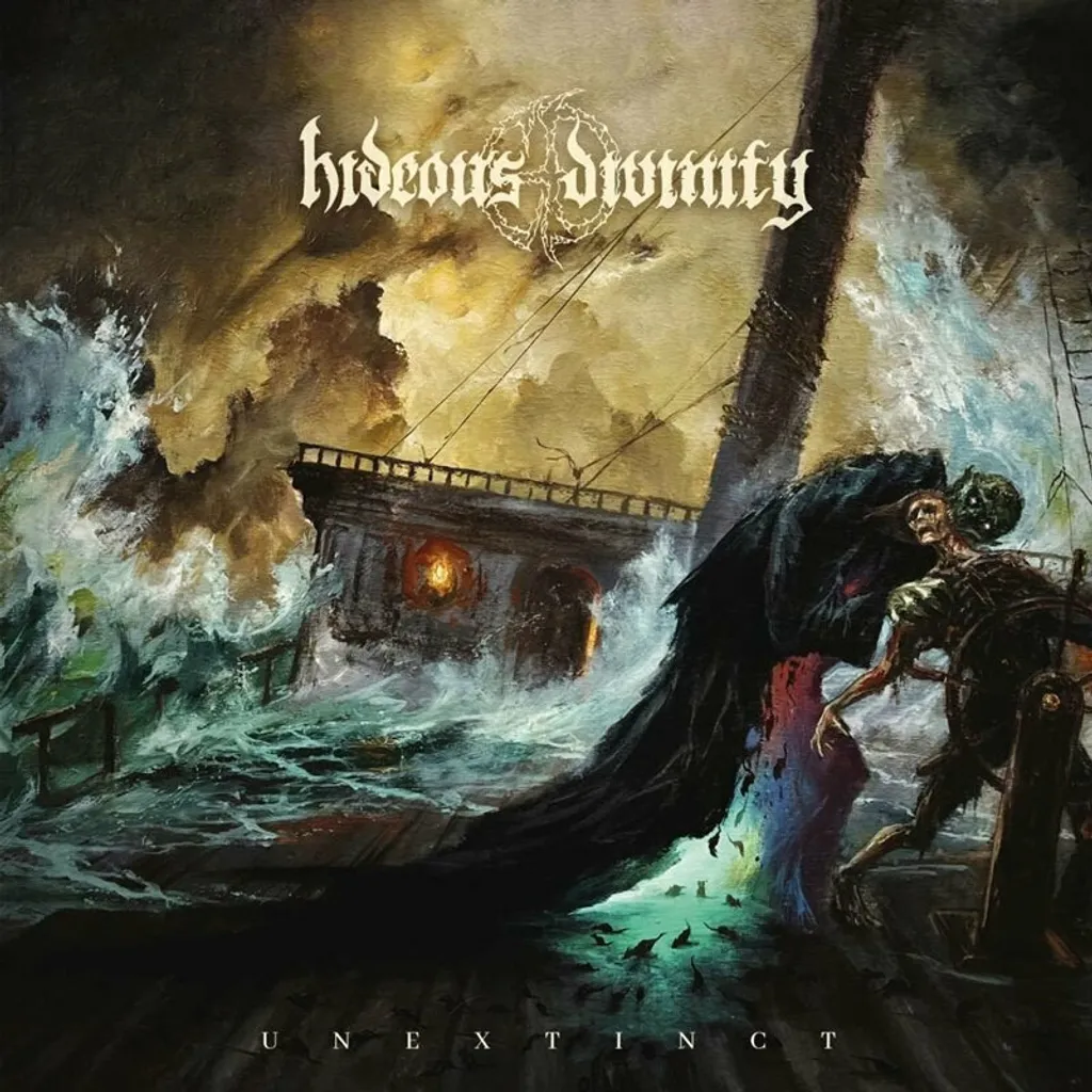 Hideous Divinity Unextinct LP Jaune Soleil Edition Limitée Vinyle Rare