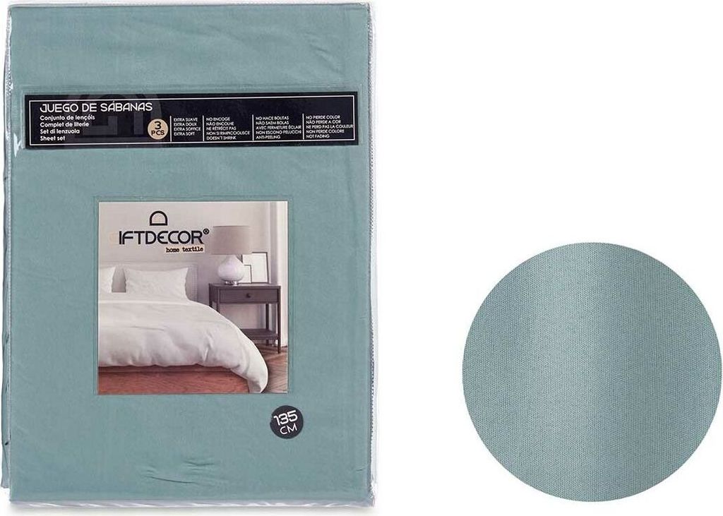Bettlaken-Set Grünes Bett 135 3 Stück