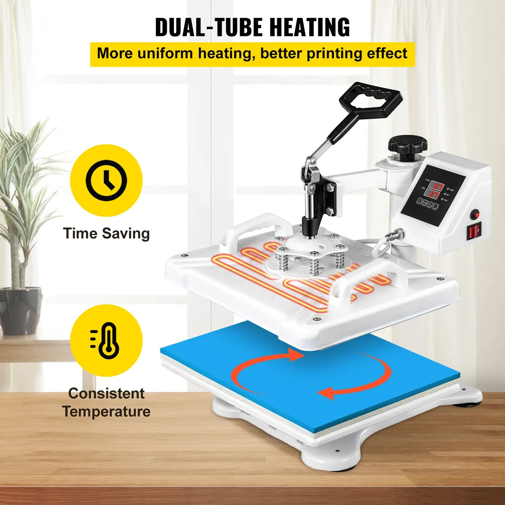 Machine de sublimation 5-en-1 rotative 360° pour impression textile DIY - 4