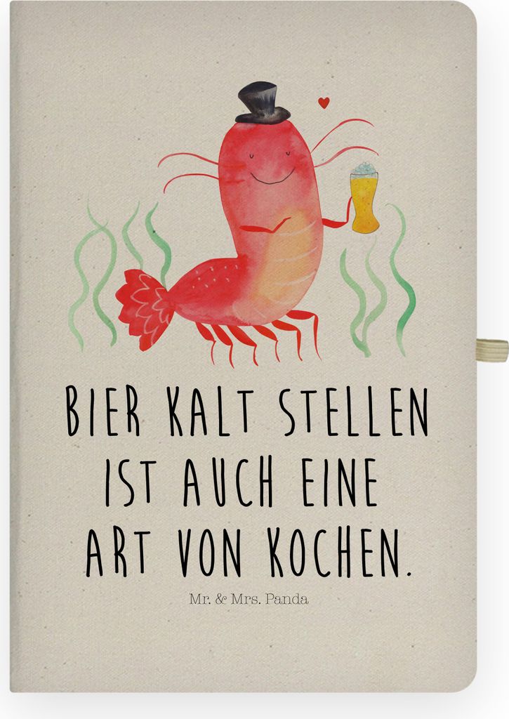 Mr. & Mrs. Panda Tagebuch Hummer Weizen - Transparent - Produktbild 