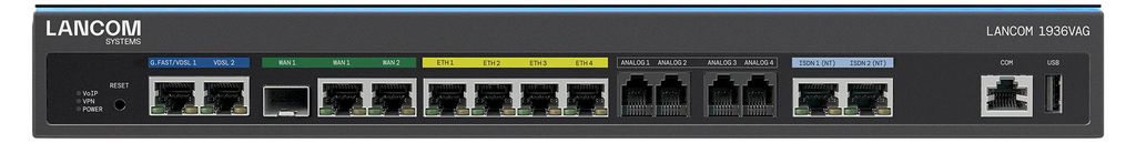 LANCOM 1936VAG (EU), Schwarz, 1U, 1 Lüfter, Intern, DNS, Produktbild 