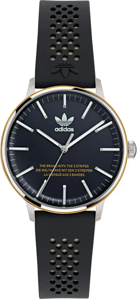 Montre analogique adidas noire mixte - Cadran sport et bracelet souple
