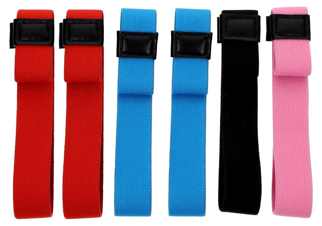 Bunte Bento-Kasten Gurte aus Polyester und Polyurethan- Verstellbare Befestigungsriemen für Lunchboxen - Wiederverwendbar - 6 Stück - Universelle...