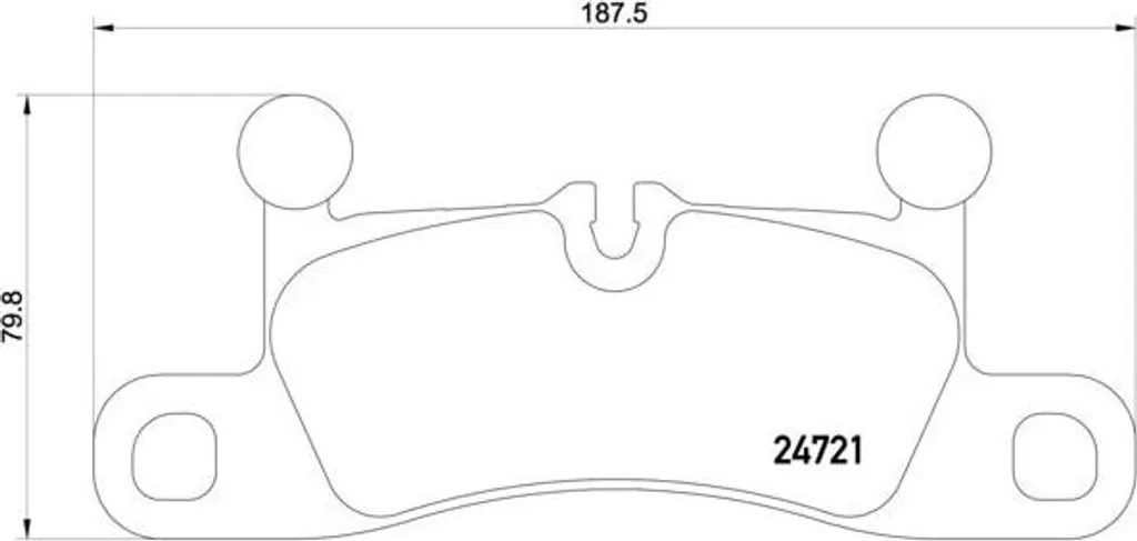 Kit Freinage Arrière Touareg et Cayenne Brembo P 65 027 Référence 7P0698451