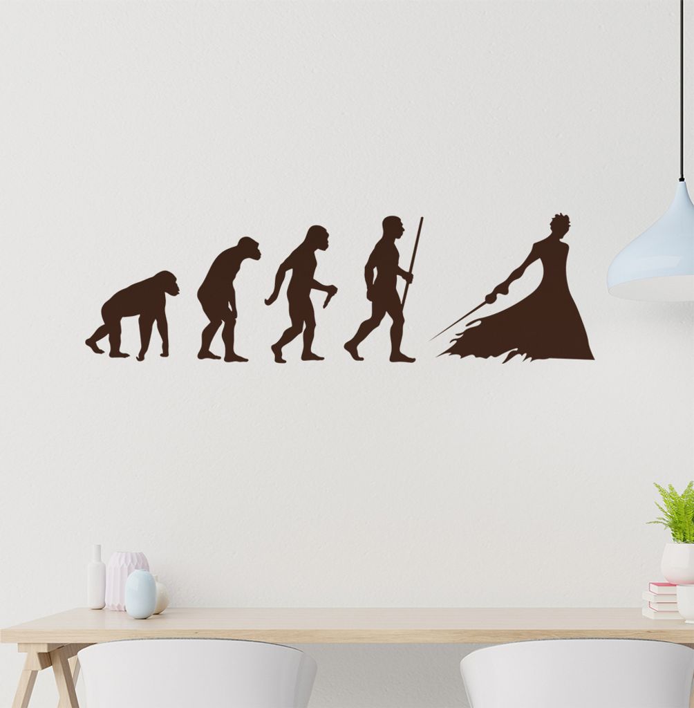 Samurai Schwert Evolution Wandtattoo Wandaufkleber Wall Sticker - Dekoration, Küche, Wohnzimmer, Schlafzimmer, Badezimmer