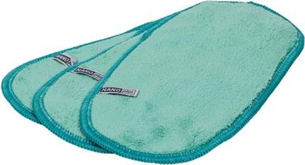 D&L Nano Reinigungstücher Brillen 3er Set - Feinste Technologie, beidseitig nutzbar, 20x10 cm, maschinenwaschbar, grün