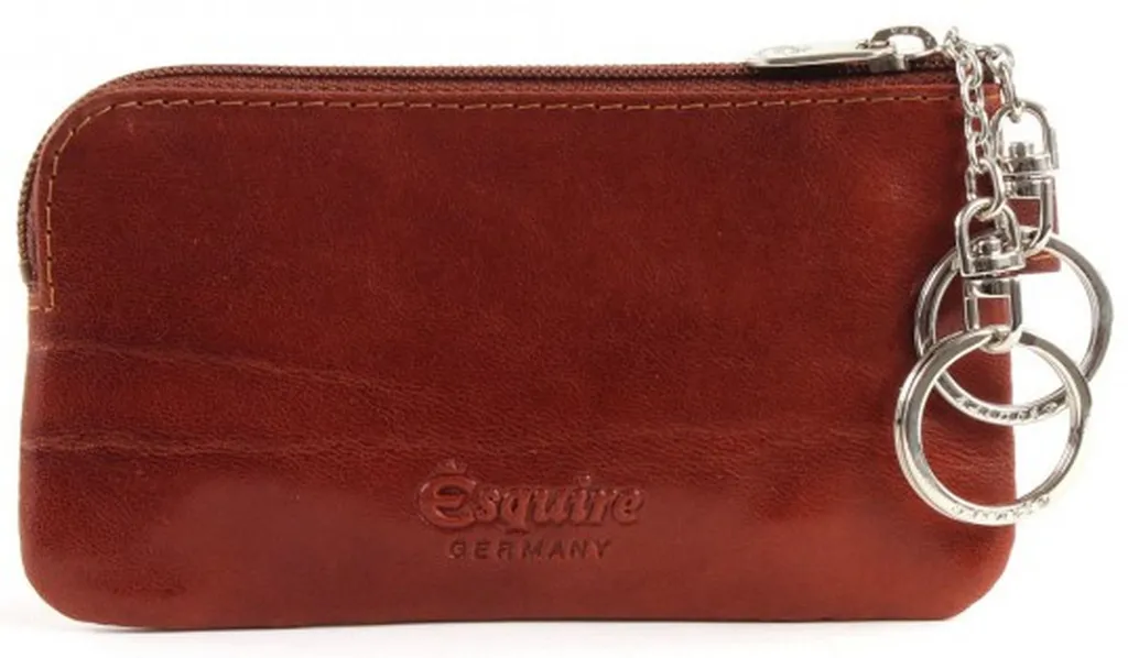 Esquire Toscana étui à clés en cuir véritable marron - Modèle Key Case