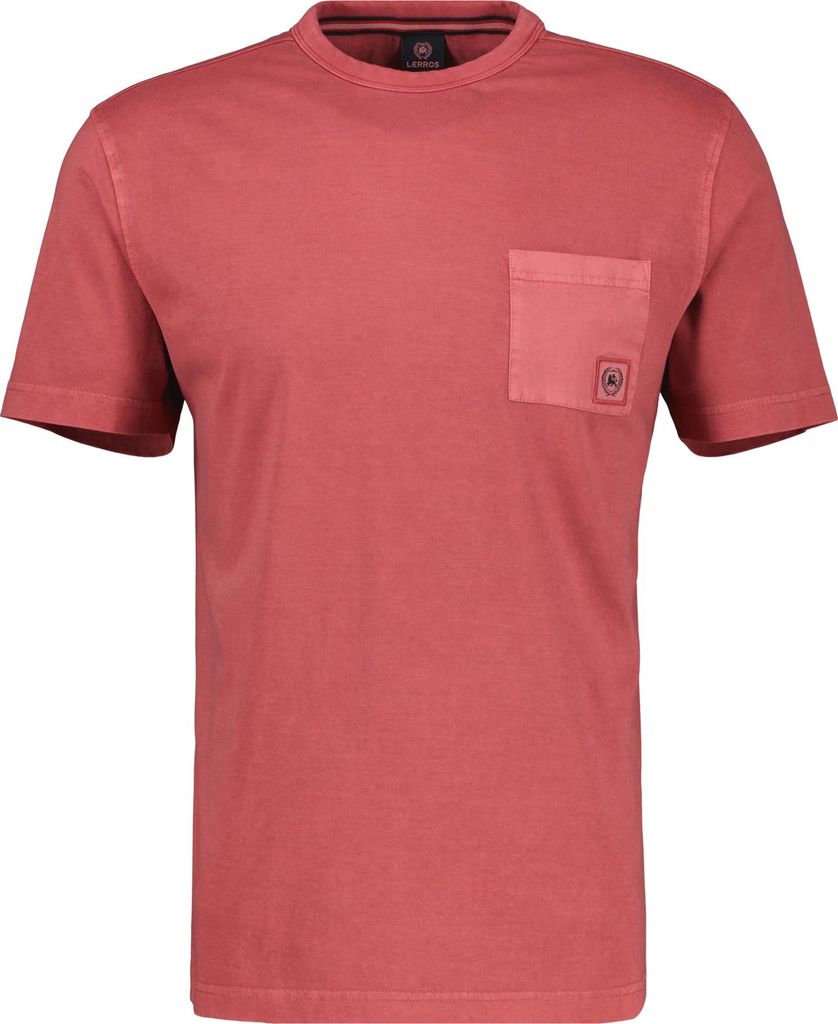 LERROS T-Shirt Rundhals mit aufgesetzter Brusttasche aus Jersey-Baumwollqualität