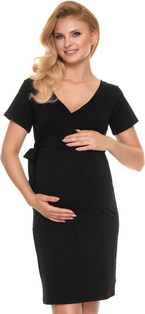 PeeKaBoo Umstandskleid für Damen Laughing schwarz S/M
