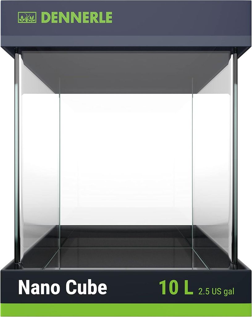 Aquarium DENNERLE Nano Cube 10 l mit schwarzer Produktbild 