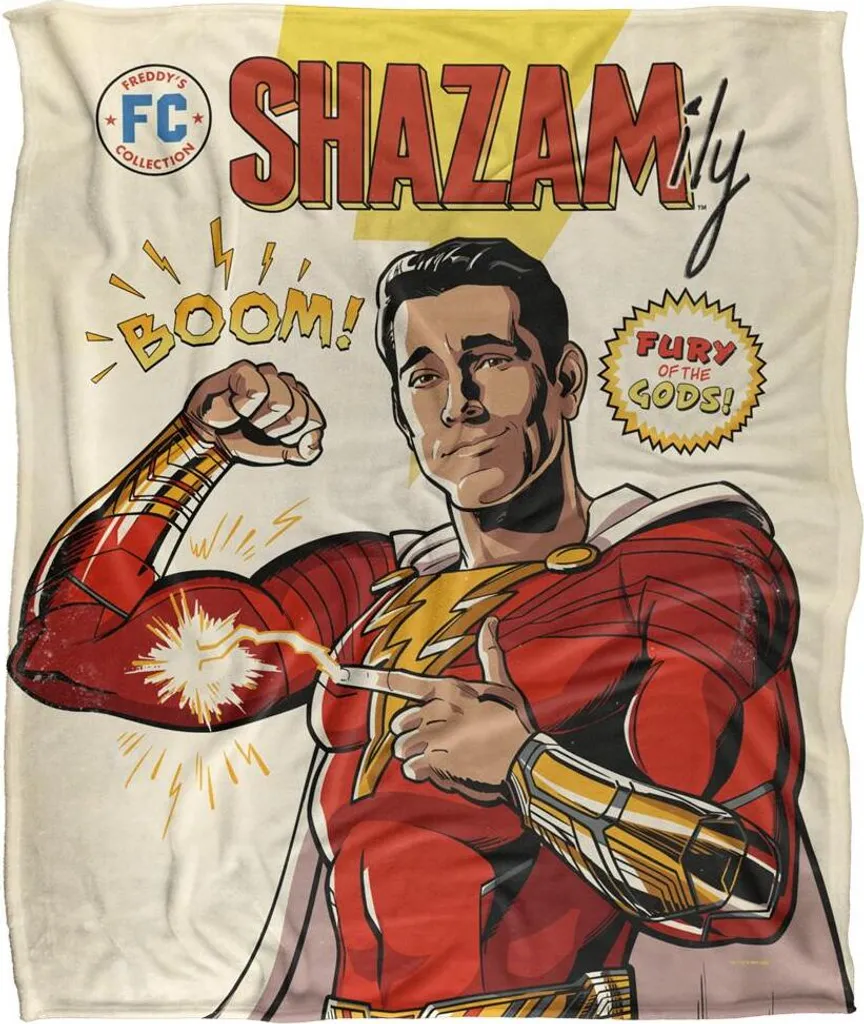 Couverture Shazam BD contre le Froid - Plaid Chaud et Décoratif Unique