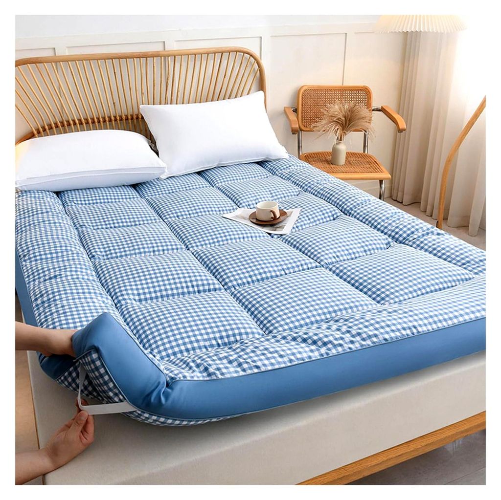 Dickes Japanisches Futon Matratze Camping, Weiche Japanische Tatami Matte, Bequeme Faltbare Bodenmatratze, Verdickte Klappmatratze, Faltbare Schlaf...