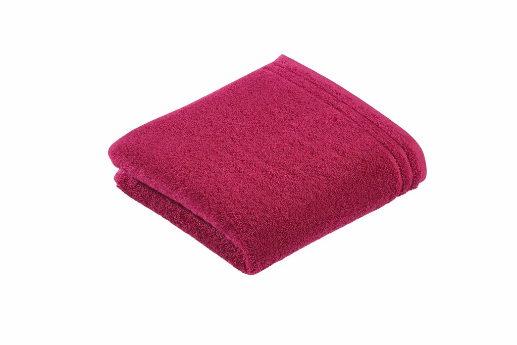 Asciugamano Sauna Vossen 80x200 cm Rosso Mirtillo - Morbido e Sicuro