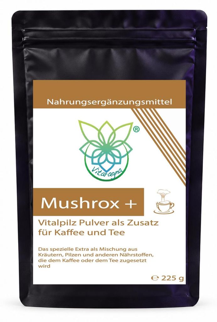 VITARAGNA Mushrox Plus Pulver 225 g Ballaststoffe Kollagen Produktbild 