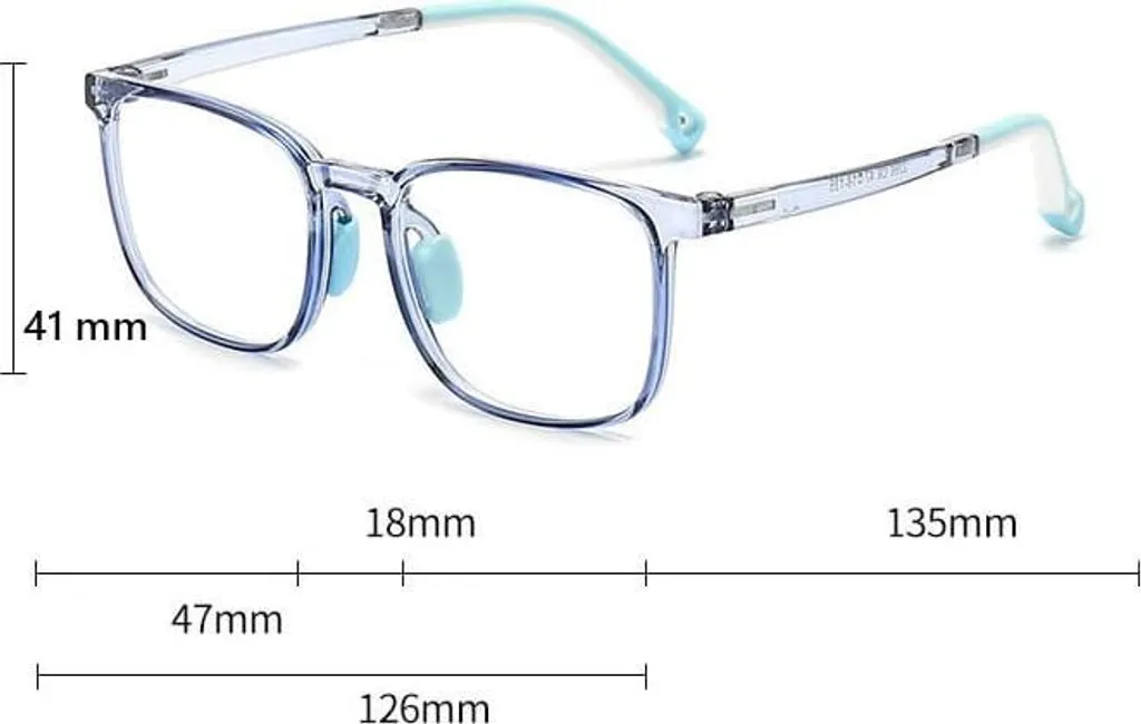 Occhiali da Vista Uomo Flessibili 983G Viola/Nero - Alta Qualità - 12