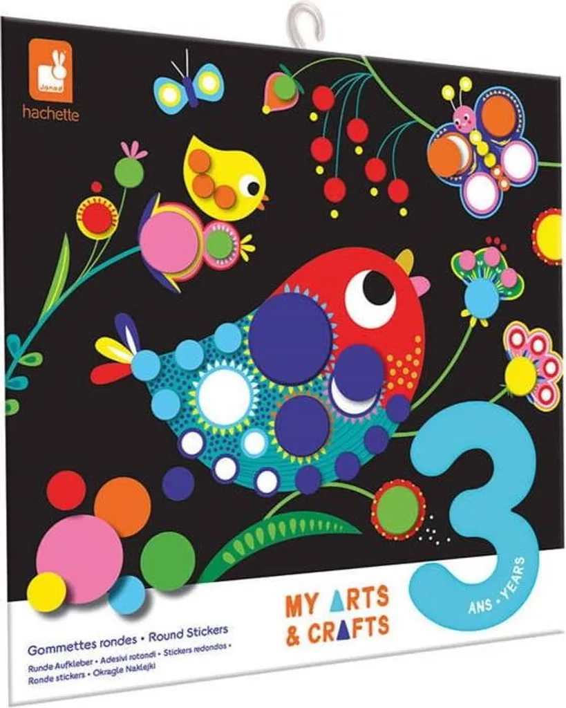 Janod Atelier Set Adesivi Rotondi: Giocattolo Artigianale per Regalo 3 Anni - 4