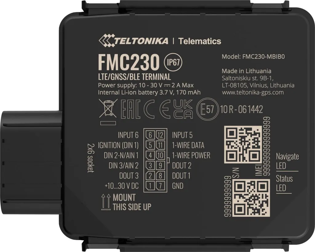 OFFERTA Teltonika FMC230 Tracker GPS LTE CAT 1 Impermeabile - Garanzia Italia