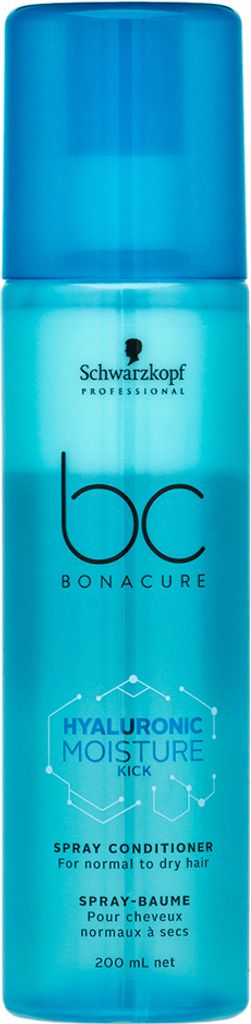 Schwarzkopf Professional BC Bonacure Hyaluronic Moisture Kick Spray Conditioner Conditoner ohne Spülung für normales bis trockenes Haar 200 ml
