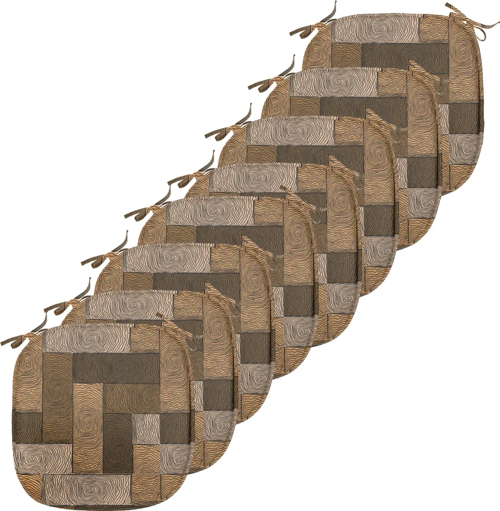 Coussin de Chaise Anti-Tache et Stable Beige 40x40cm Lot de 8 Pièces
