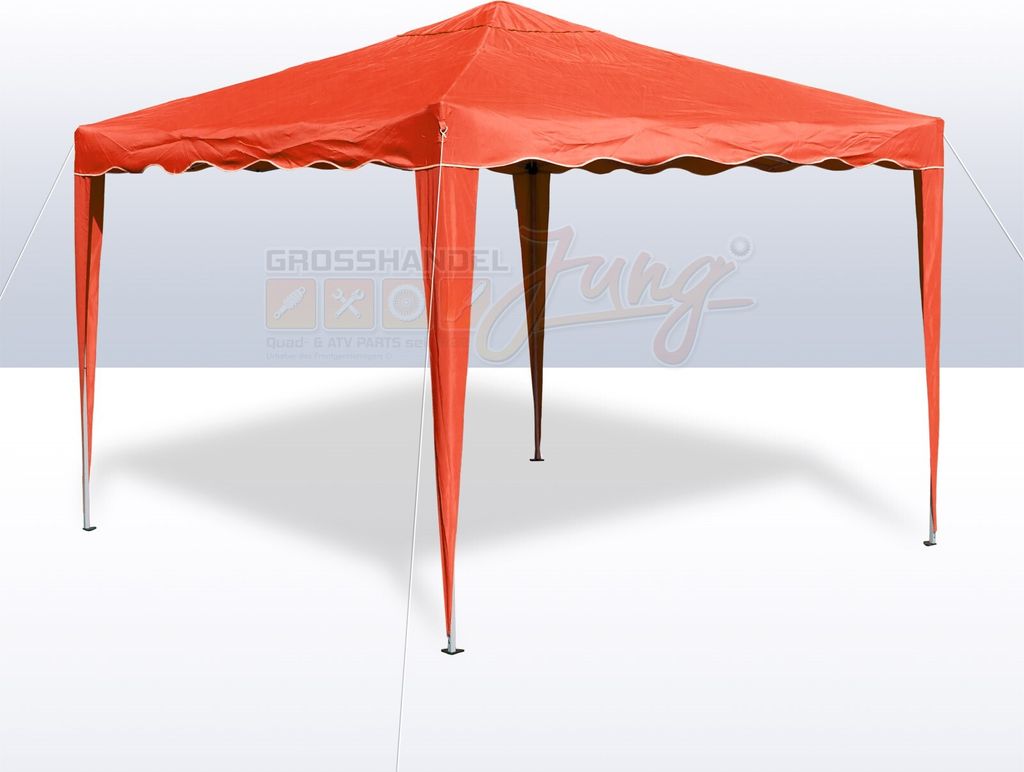 Gartenpavillon faltbar 3x3 m, terracotta Produktbild 
