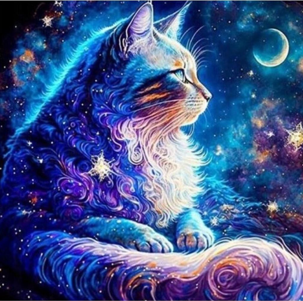 NORIMPEX Diamantov kleiner Ofen Vesmen Cat 30x40cm
