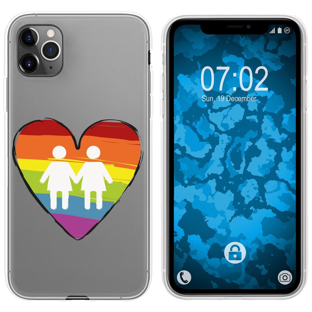 PhoneNatic Case kompatibel mit Apple iPhone 11 Pro Max Silikon-Hülle pride Frauen M4