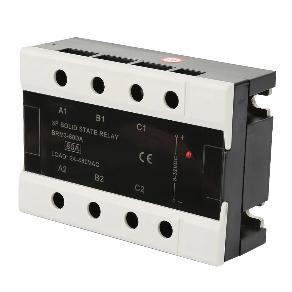 Relais statique 40A BRM3-40DA composant électronique triphasé