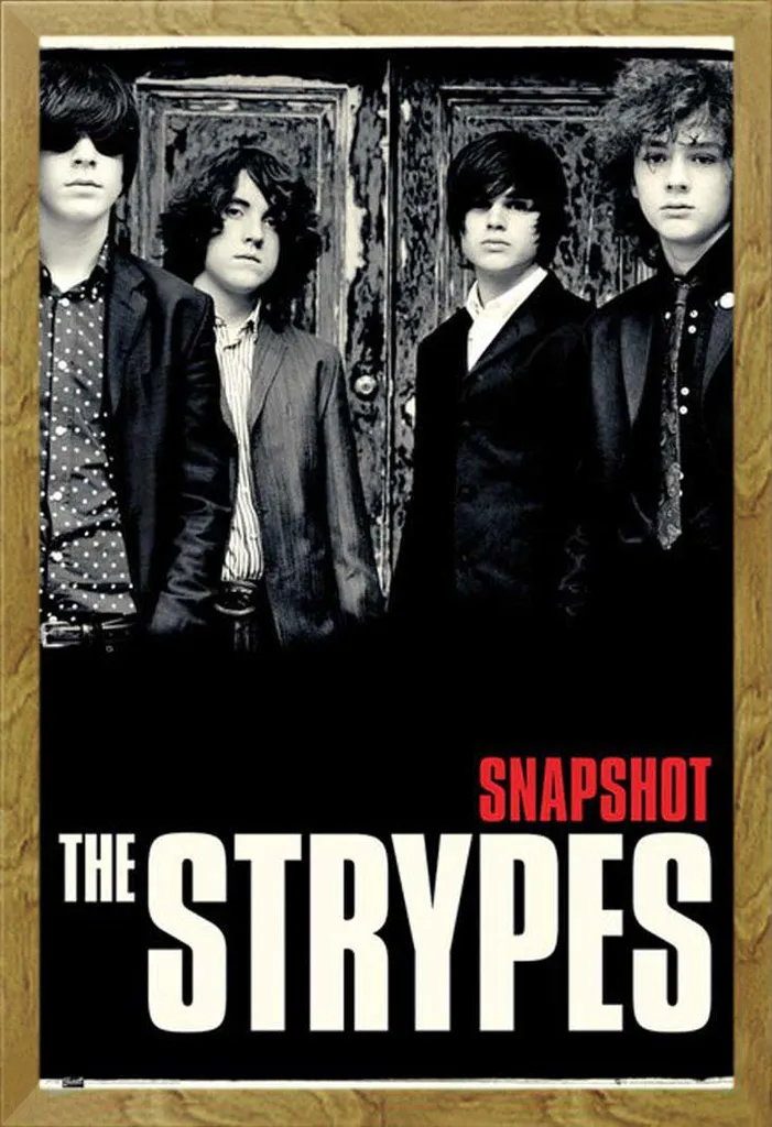 Poster The Strypes Snapshot avec cadre Shinsuke Maxi MDF Chêne 61x91,5 cm