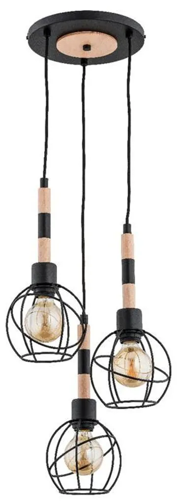 Suspension Salon BILBAO : Solution Éclairage 3 Lumières pour Grand Espace