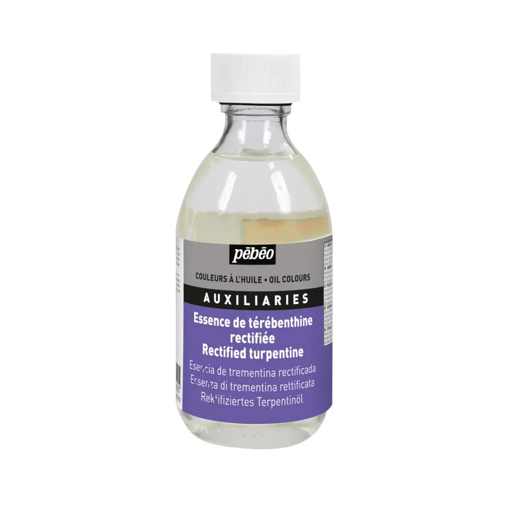 Trementina Pebeo 245 ml Rettificata: Solvente Alta Purezza per Olio