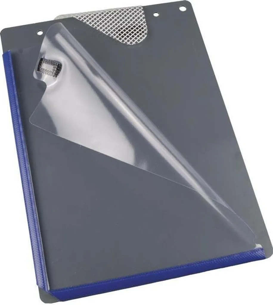 Pochette A4 PVC bleu avec soudure de pliage renforcée EICHNER 9015