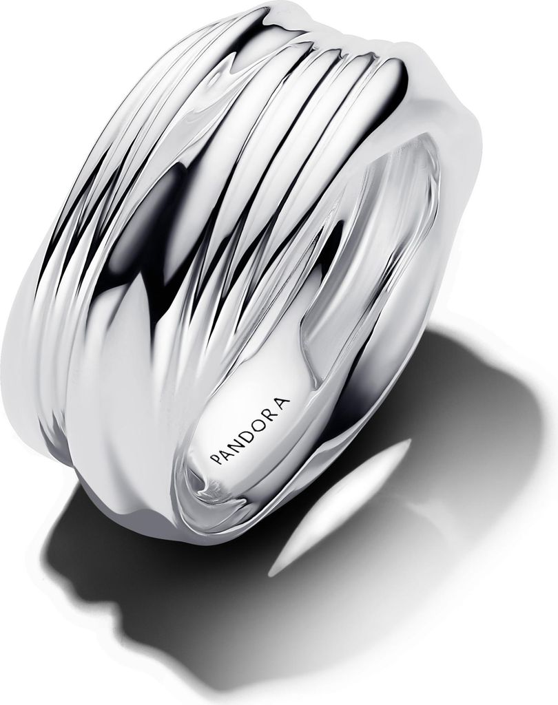 Pandora 193890C00-54 - Ring Stackable Twisted Double Ring-54 ist maat 17.25