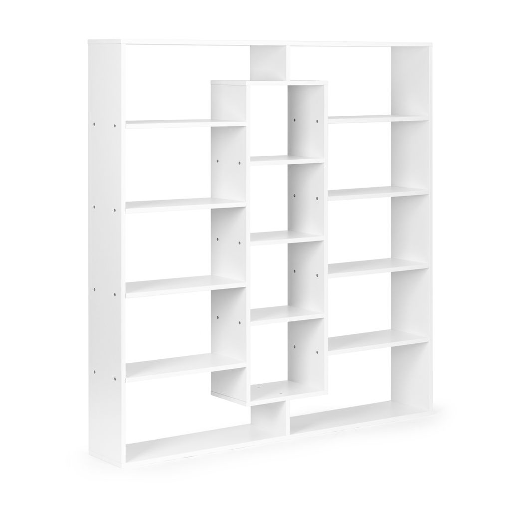 ModernHome WYJ-400 Knihovna 135,5 x 126 x 20 cm, 14 polic, Obrázek produktu 