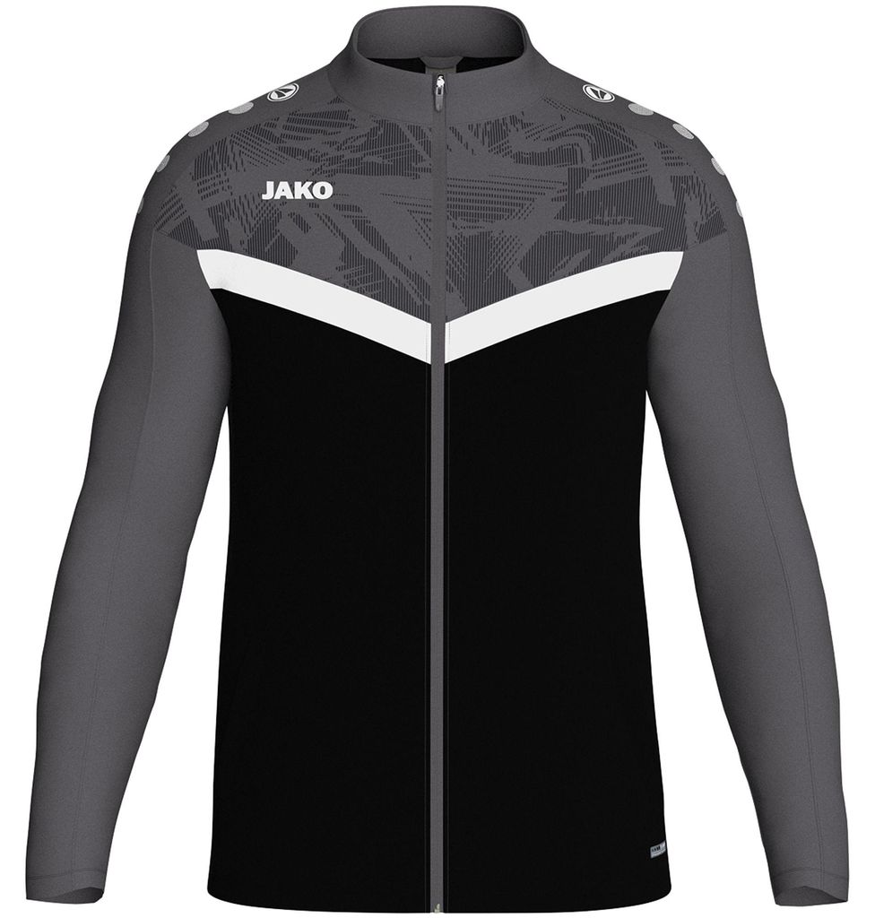 JAKO Polyesterjacke Iconic XL schwarz/anthrazit Produktbild 