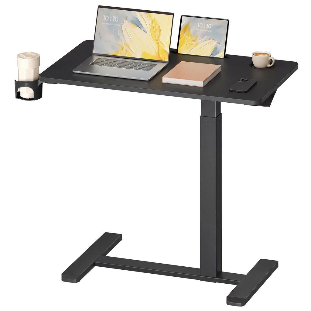VASAGLE Stehtisch, Beistelltisch mit Rollen, 80 x 45 cm Produktbild 