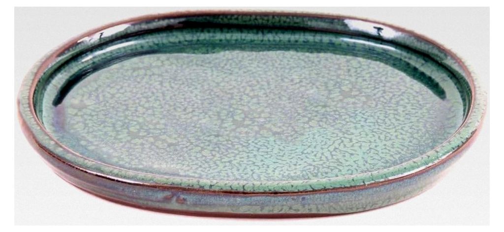 Bonsai - Ovaler Untersetzer 17 x 13 cm, grün