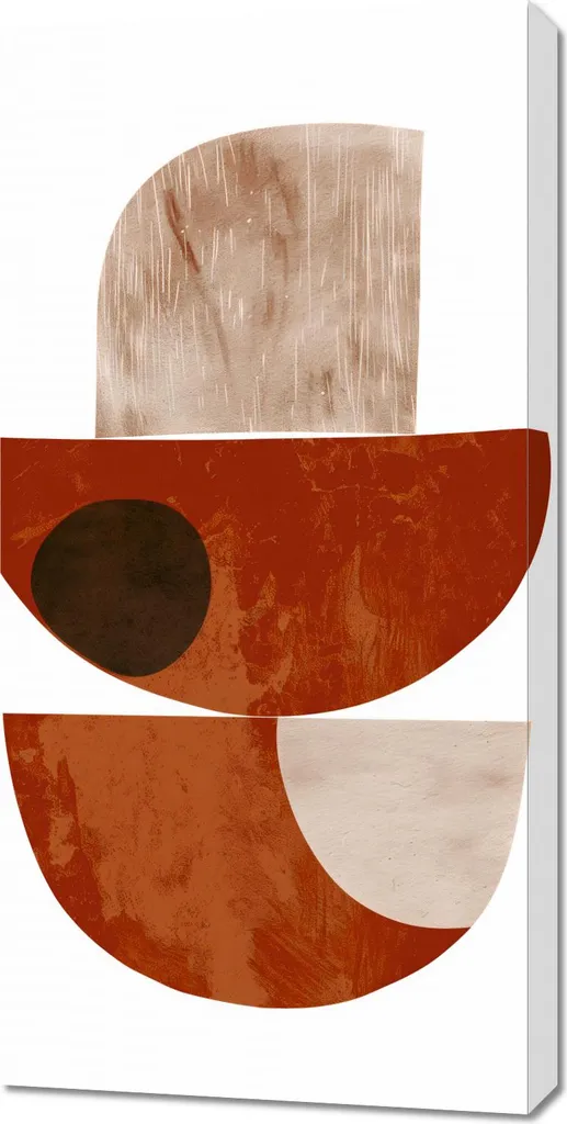 Tableau Décoration Murale 50x100 cm Image Couche Brun Terre Chic