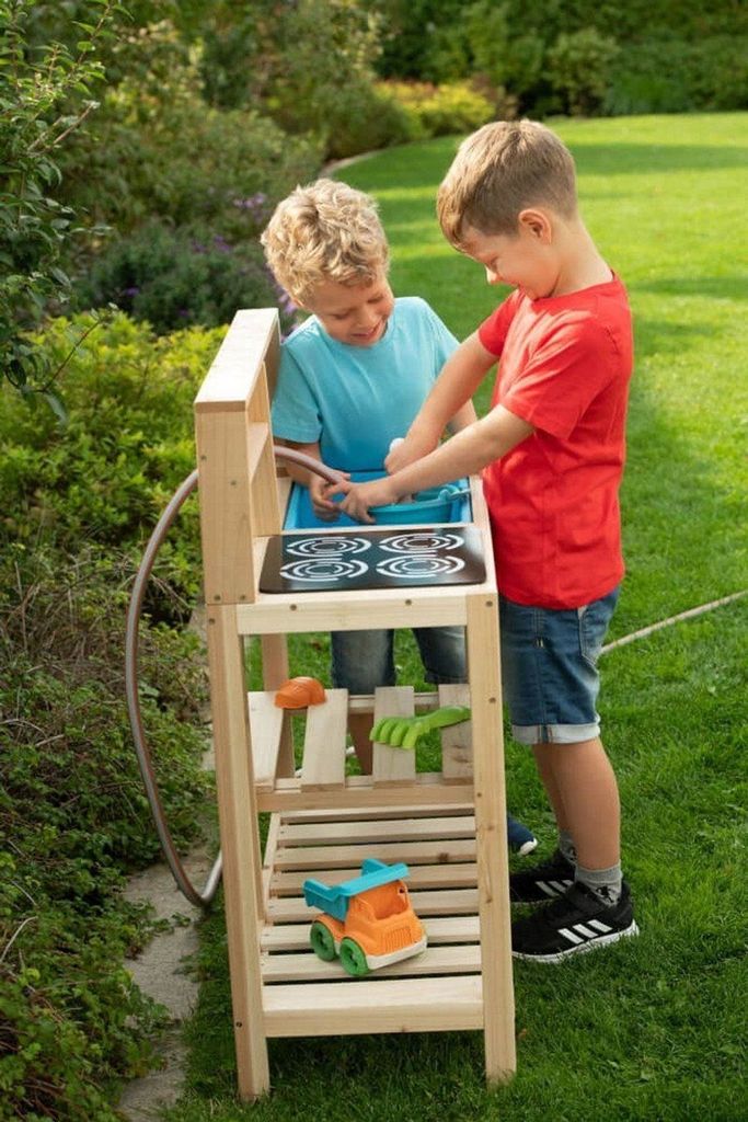 Spielküche Outdoor 69x92x31cm Matschküche Produktbild 5
