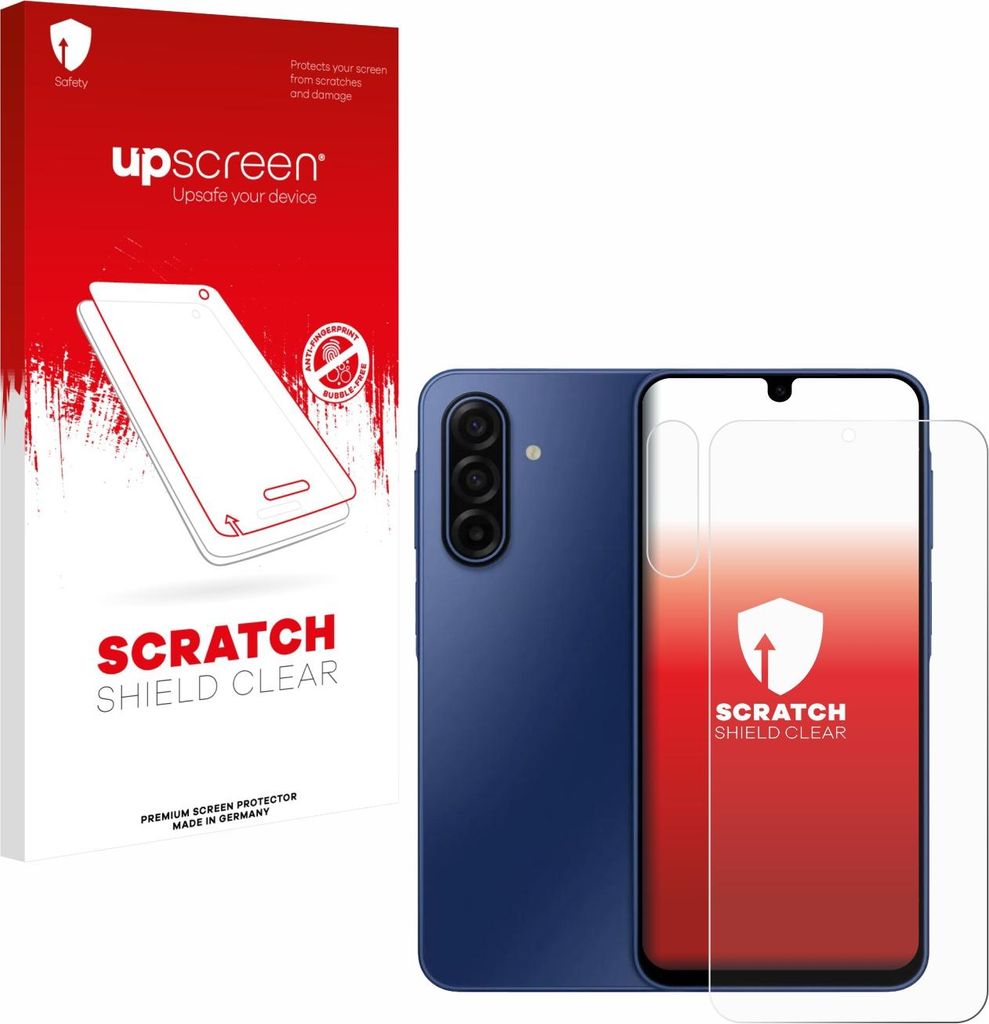 upscreen Schutzfolie für Samsung Galaxy A17 5G (Display+Kamera) Displayschutz Displayschutzfolie Folie Klar Transparent