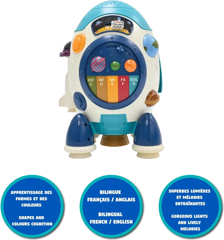 Fusée interactive Jupiter bilingue : le cadeau idéal pour petit astronaute - 2
