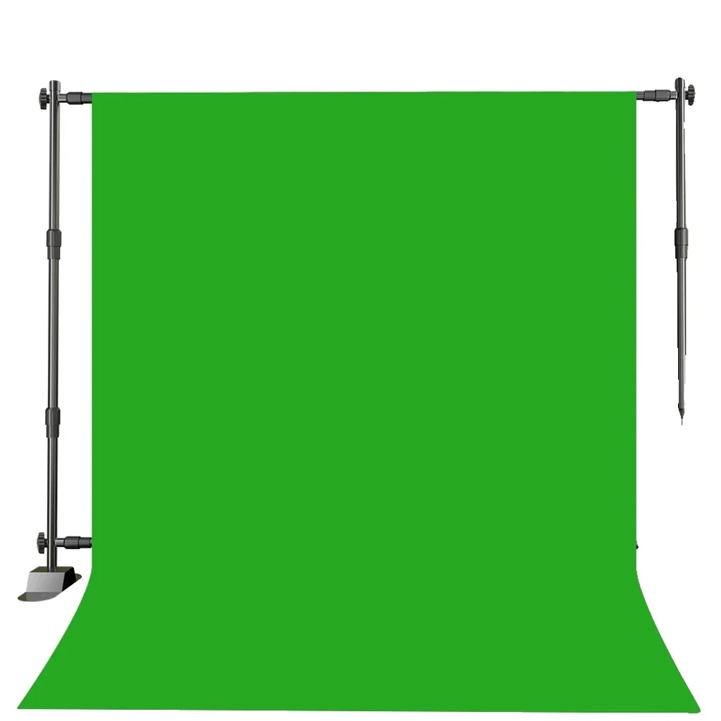 Kit de studio photo complet avec cadre réglable et écran vert pliable