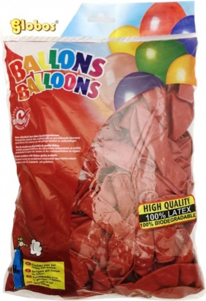 Globos ballons rouge - 100 pièces latex décoration de fête Image du produit 