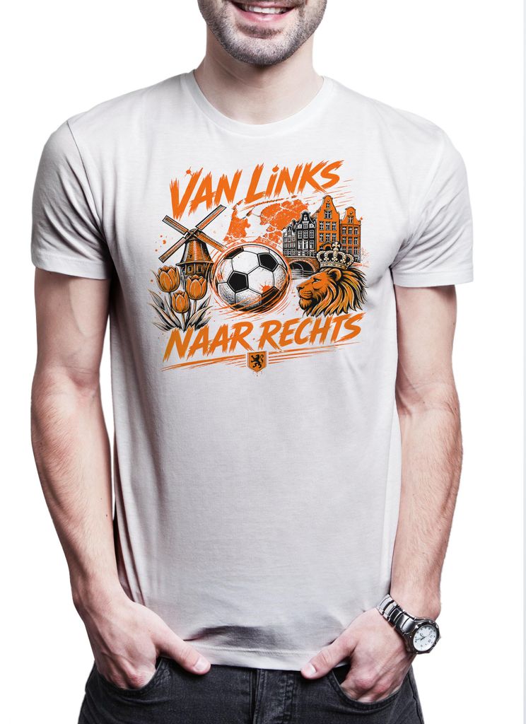 Urban Backwoods Van Links Naar Rechts 2, Herren T-Shirt, Farbe: Weiß, Größe: 3XL