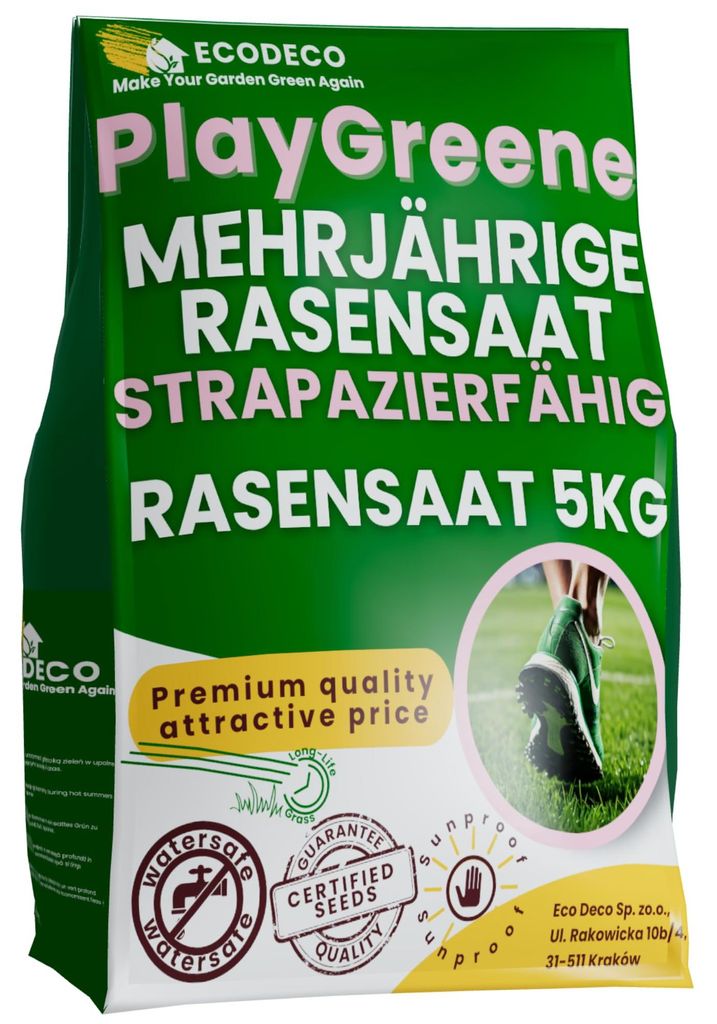 ECODECO Trávne semeno pre šport a hry – rýchlo klíčivé Obrázok produktu 