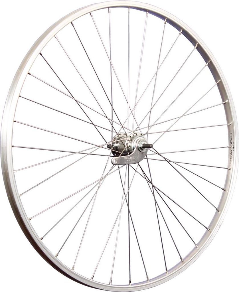28 Zoll Hinterrad Büchel Aluminiumfelge Velosteel 1 Gang Rücktrittnabe silber