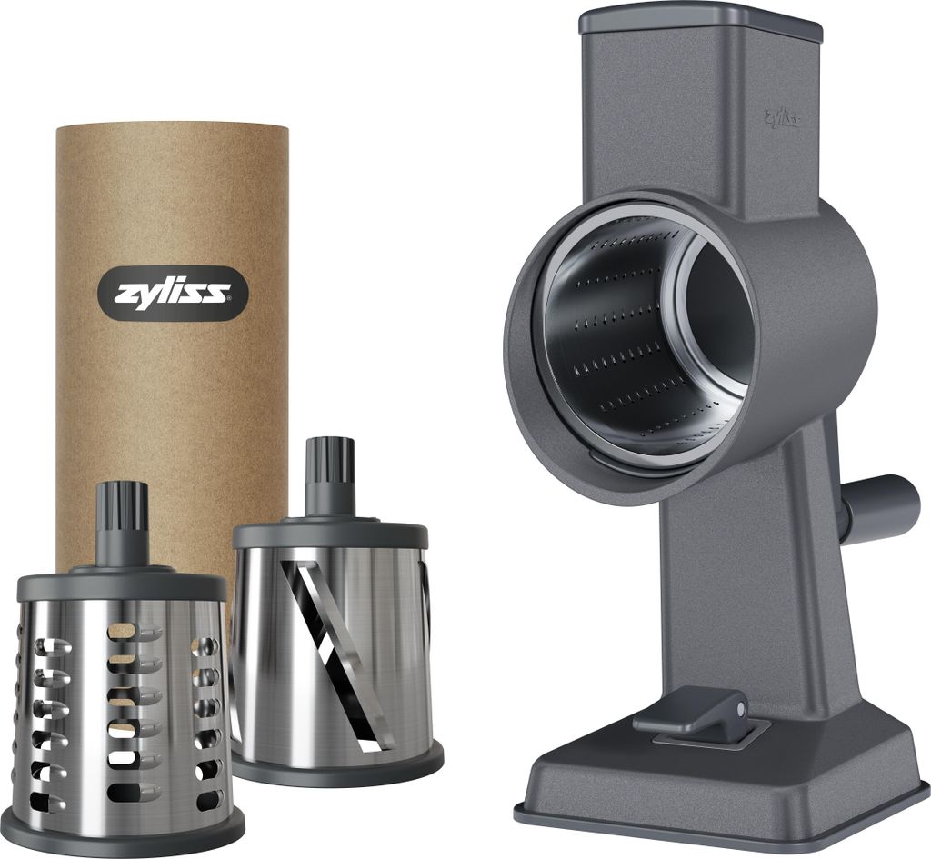 Zyliss  Grattugia a tamburo in alluminio Gourmet con 3 Immagine del prodotto 