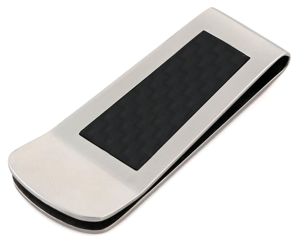 DonDon® Herren Geldscheinklammer Carbon-Look Produktbild 