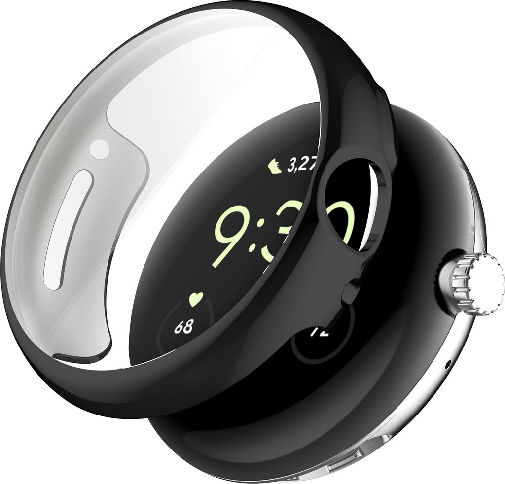 Für Google Pixel Watch TPU SchutzHülle Schwarz Produktbild 